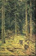 Ivan Shishkin Coniferous Forest France oil painting artist